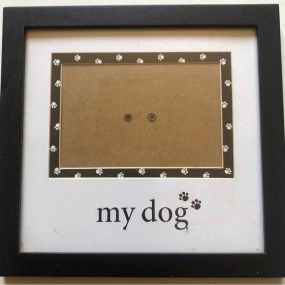 Prinz “My Dog” Natural Black Pine Wood Two Way Easel Wall Hangers Picture Frame - Picture 1 of 2